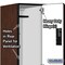 Salsbury Industries 2 Tier Designer Locker, 54"Wx76"Hx24"D, 6 Door, Mahogany 18-22364MAH - alternate 4